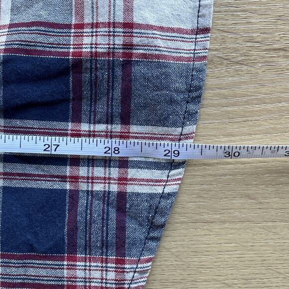 Flag & Anthem Plaid Button Up Shirt Mens Size Extra Large Collared Relaxed Comfy - Picture 8 of 9